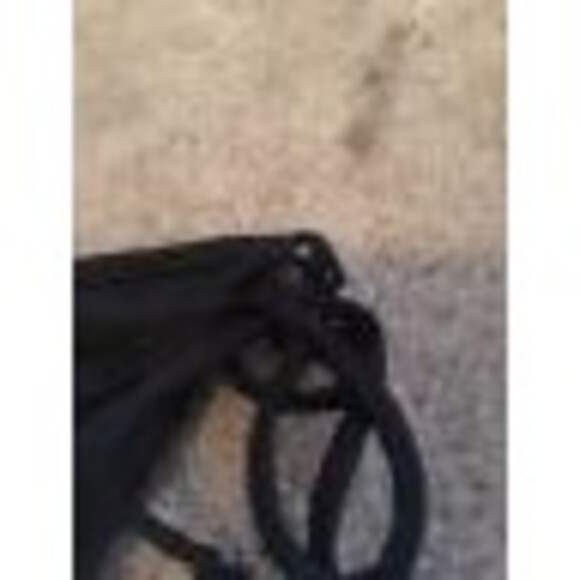 Caleutta Women's Swim Bikini Bottom with Side Ties 1-Piece Size Medium Black - Picture 2 of 6